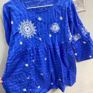 Short Blue Tunic