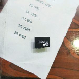 4gb Memory Card