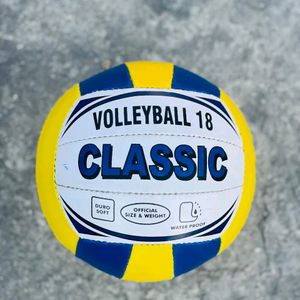 "Synthetic Super Volleyball - Size 5, Yellow & Blu