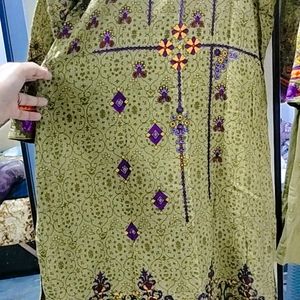 Green Kurta Set