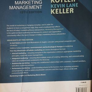 Marketing Management ( Philip Kotlar and Kevin Lane Keller  ) for MBA / PGDM