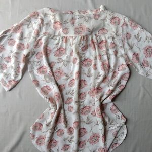 New Korean Bow Top Floral