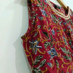 Soch Embellished Kalamkaari Print Kurta