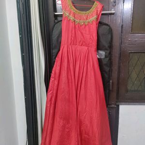 Flared Gown With CanCan