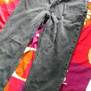 Black Charcoal Moms Fit Jeans