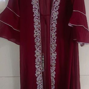 Three Piece Blouse Lengha With Jacket