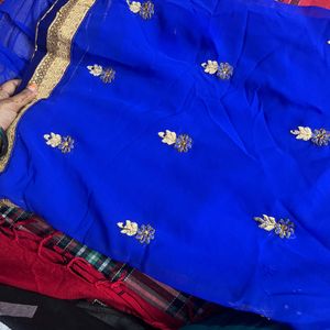 Royal Blue Color Saree