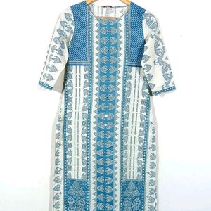 Blue & White Kurta (Women)