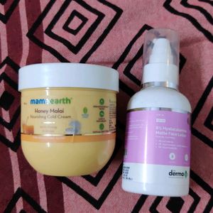 Mamaearth Cold Cream & Derma Co Hyalacalamine