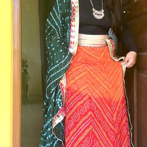 Bandani Print Lehenga