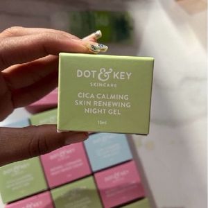 Dot&key Face Moisturiser Night Cica Calm Gel Cream