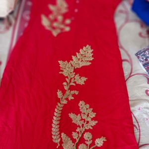 Red Festive Kurta