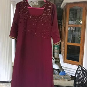 Pure Georgette Kurtha With Dupatta