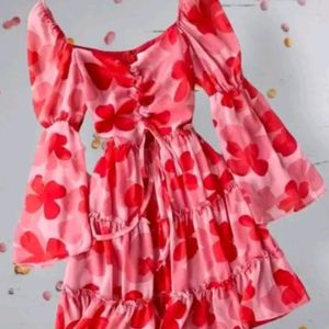 Women Rosy Short Dress