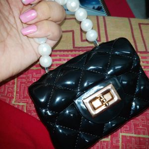 Cute Mini Black Sling Bag For Women