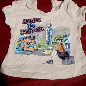 Baby Girl Combo Of 4 T-shirts 3-12 Months