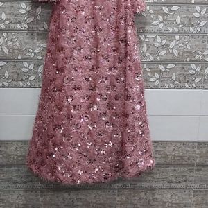 Pink Ethnic Gown For Girls