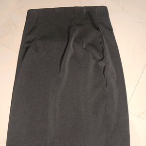 Black Knee Length Skirt