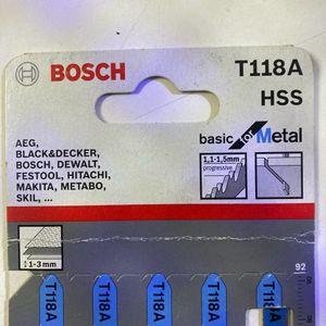 Bosch T118A Metal Cutting JigsawBlade Set