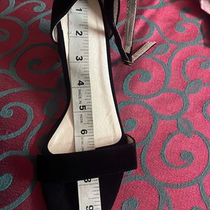 Black High Heels Fit To Feet Size  22-23 Inch