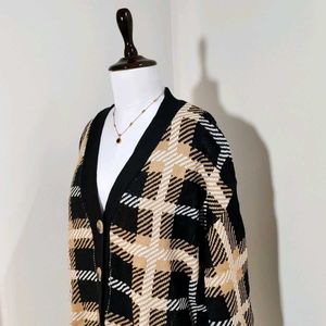 🆕 Pinteresty Checkered Cardigan