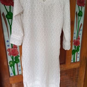 Chikankari Cotton Kurti