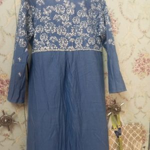 Denim Maxi Styl Dress