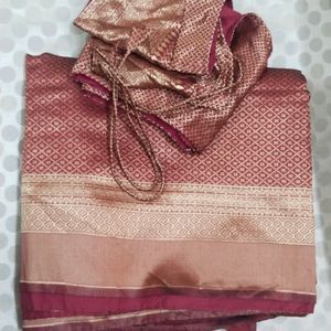 New banarasi saree with blouse..