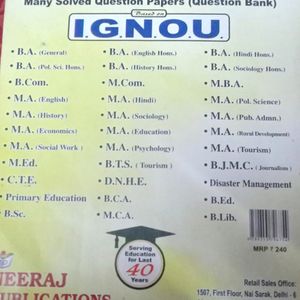 Ignou Bpsc 132 Book