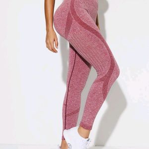 SAVANA pink Seamless Gym Tights Without Tag