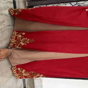 Red maxi dress