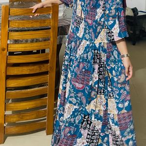 A Beautifull Goa Print Gown