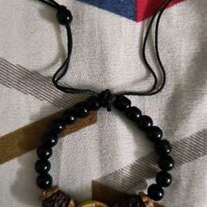 Om Bracelet With 2 Pach Mukhi Rudraksh