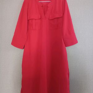 Dark Red Frock Top