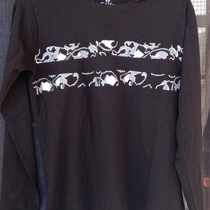 Black Full Sleeves Tshirt