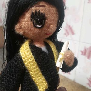 Handmade Crochet Graduation Doll