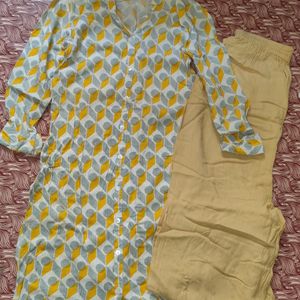 Kurti Plazzo Set