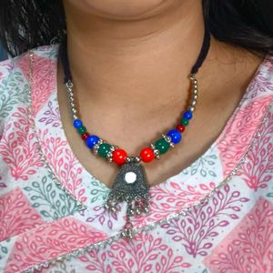 Ethnic Neck Piece With Earrings