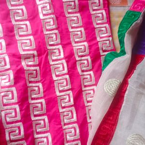 Chanderi Pink Kurta .