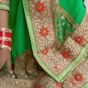 Wedding Saree +Plazo Free