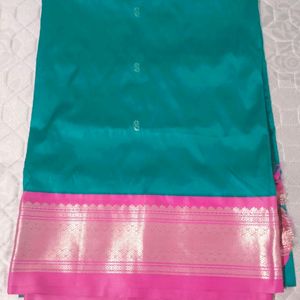 New Saree With Blouse Piece Attached (2)