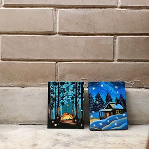 Aesthetic Mini Landscape Painting