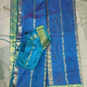 Blue Cotton Pattu Saree 💙💙