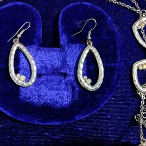 Silver With Rhinstone Set