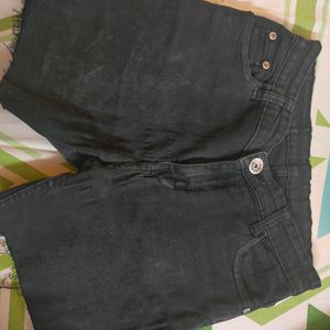 Black Denim Short