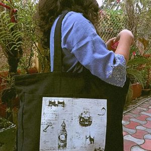 Black Tote Bag For Everyday Use