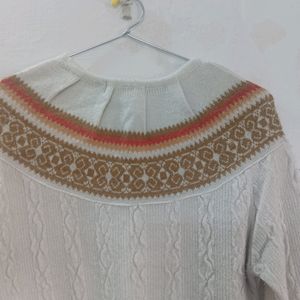 White Sweater For Women Girls