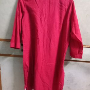 Red Kurti For Daily Wear (L)