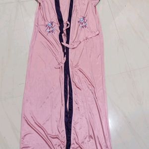 Long Night Dress+Jacket Free Bie