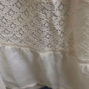 Really Long White Lace Maxi Dress